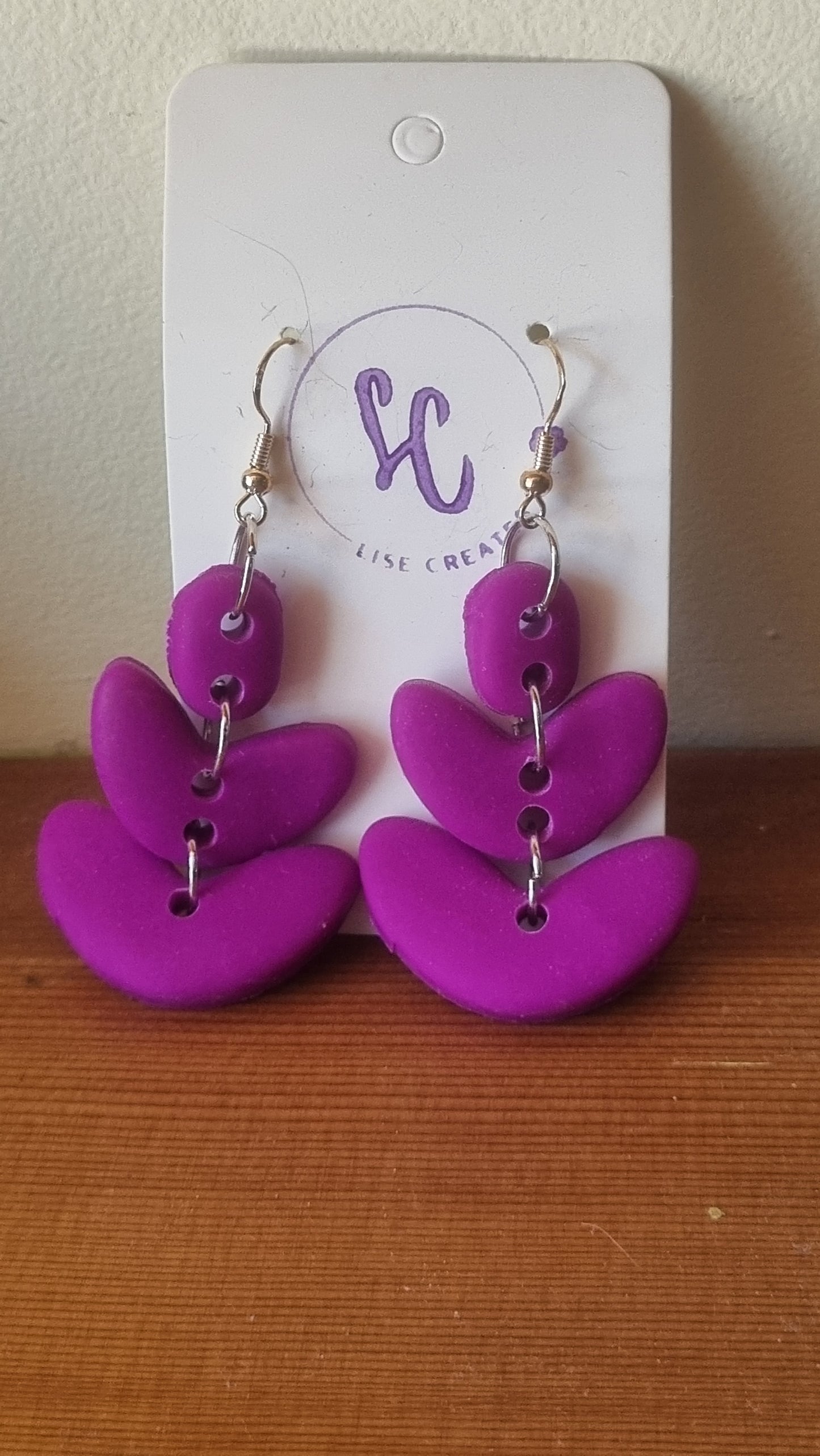 3 piece flower earrings