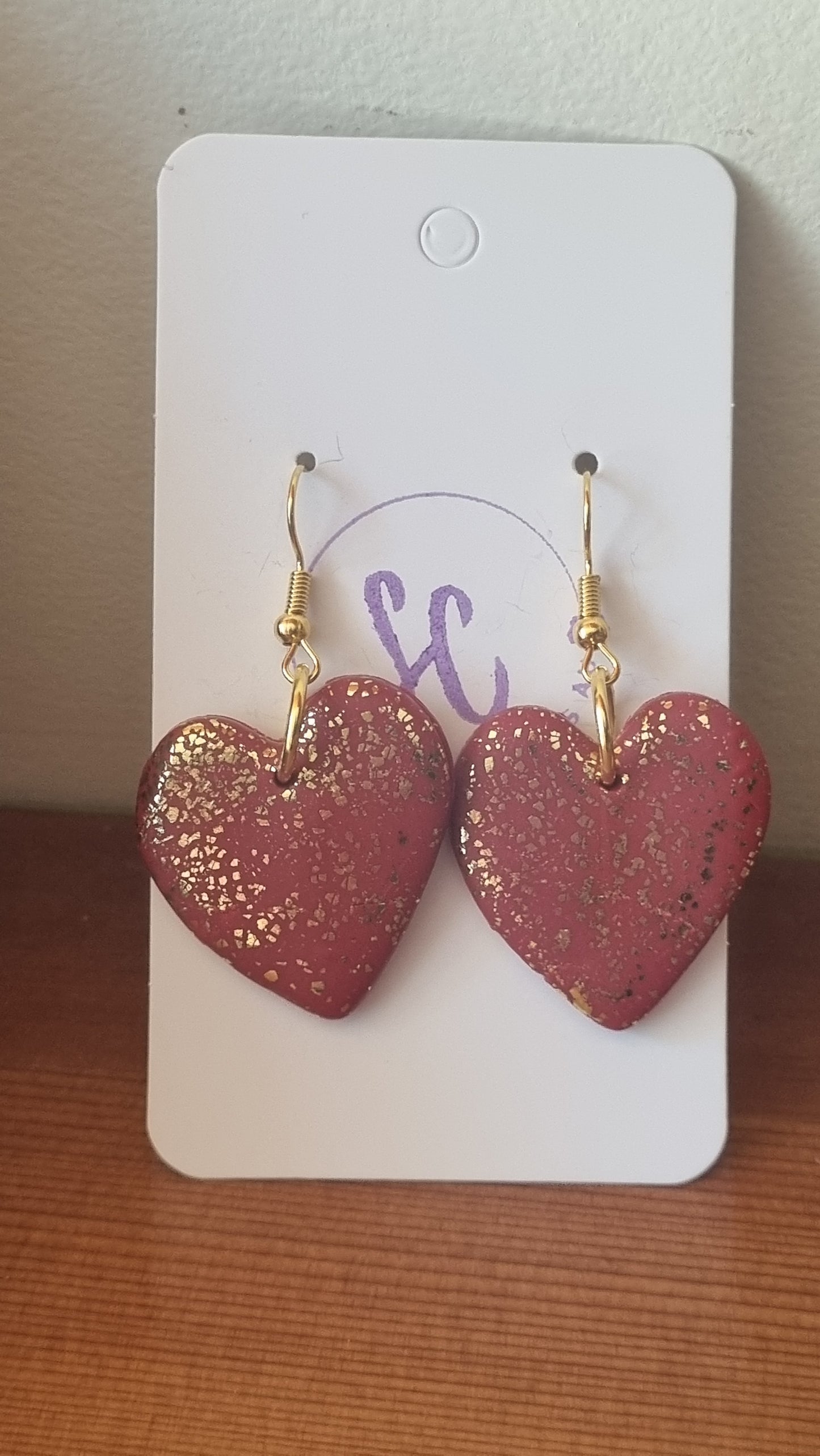 Valentines day earrings at Abbys