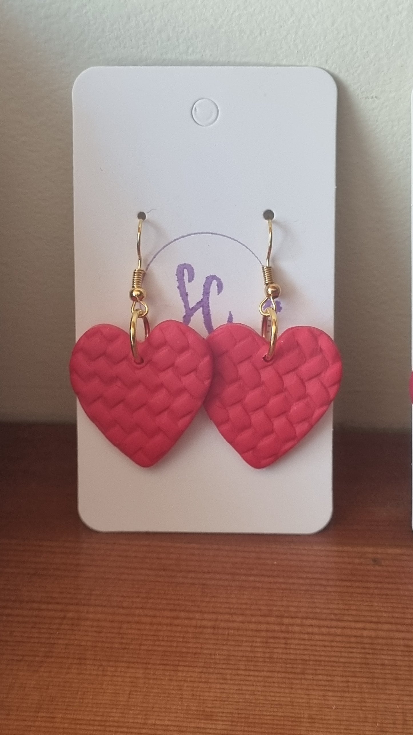 Valentines day earrings at Abbys