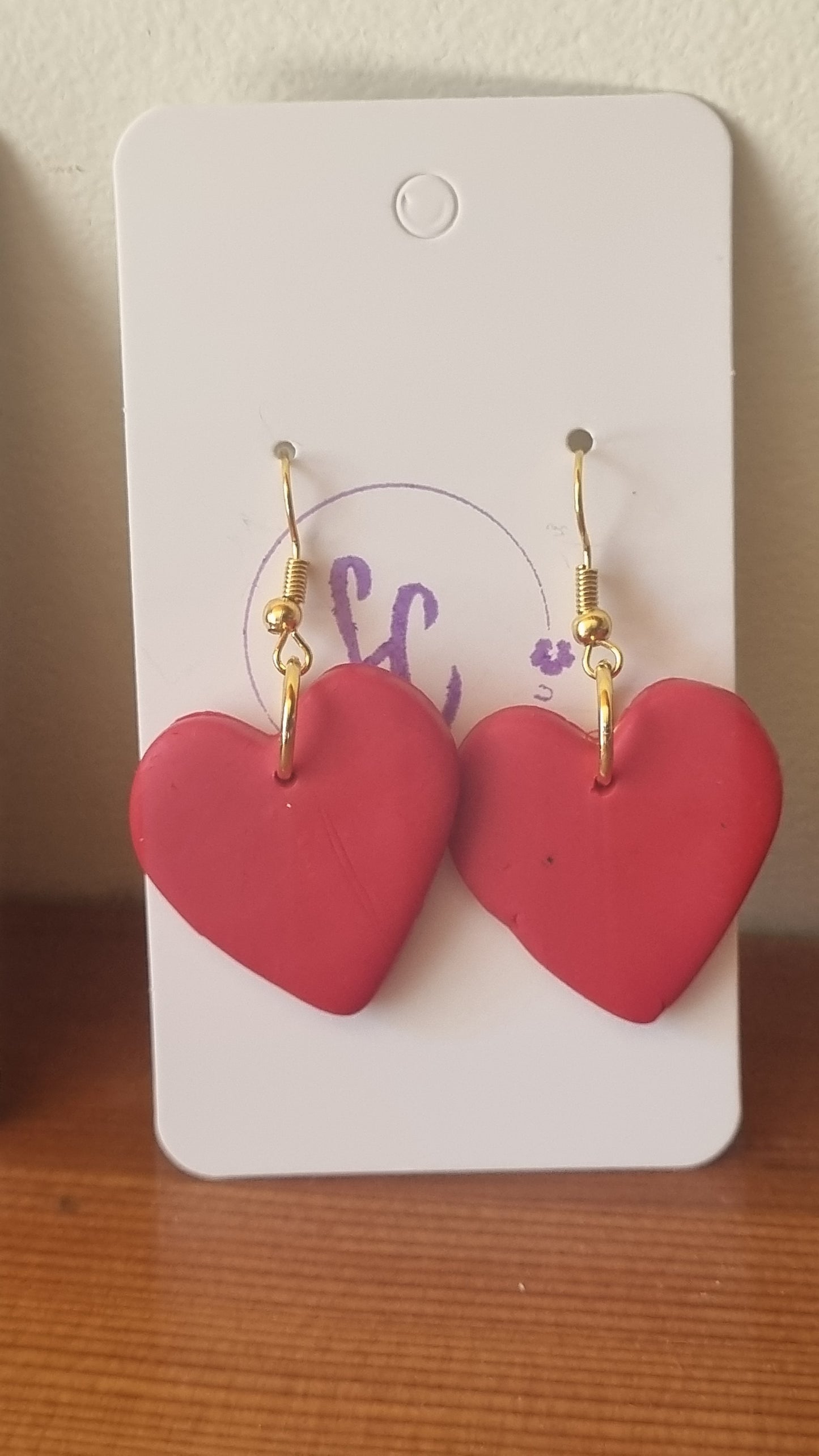 Valentines day earrings at Abbys